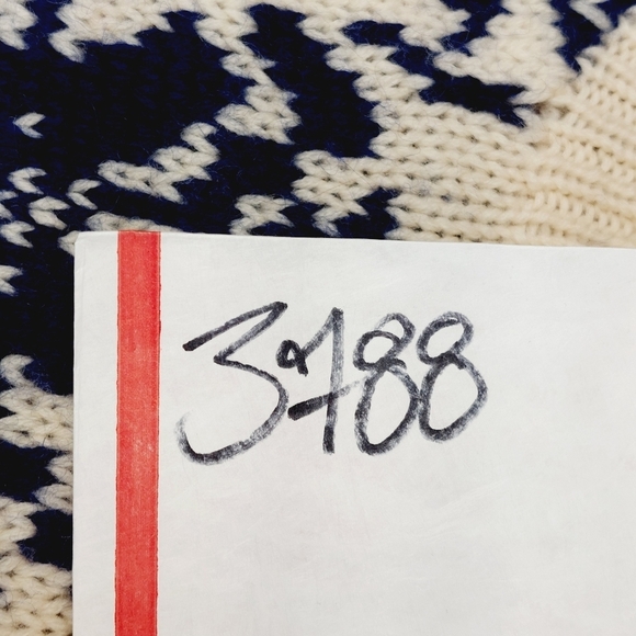 Liz Claiborne Vintage Snowflake Chunky Knit Wool Sweater Boxy Fit P3788 - Picture 9 of 9